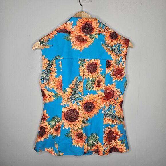 Ala von Auersperg Sunflower Vest XS Lilla Stretch Knit Silk Blend High Neck Zip - Picture 5 of 11